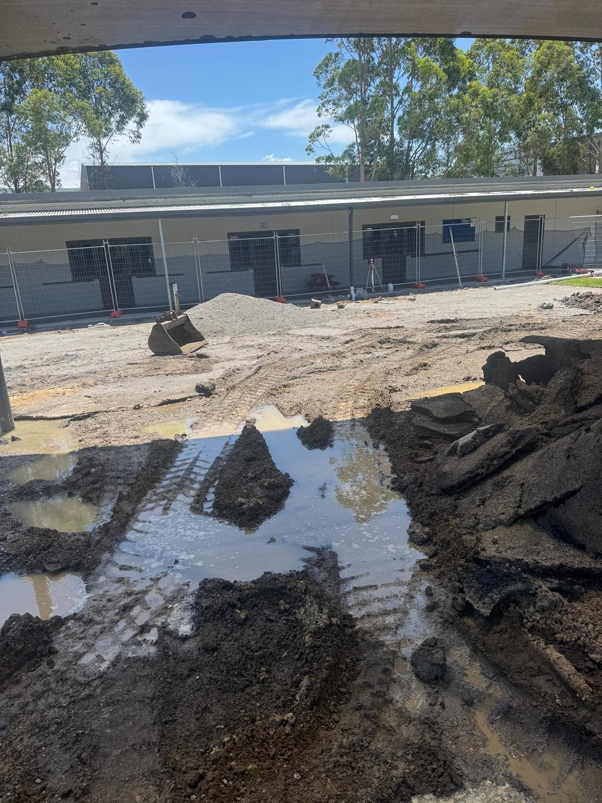 Site excavation and ground preparation