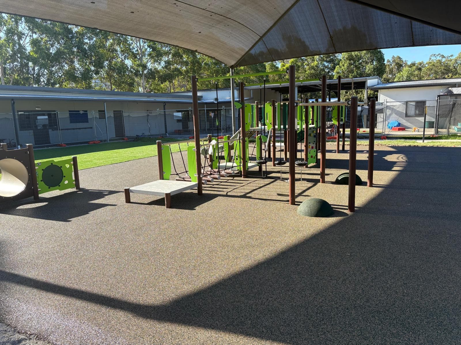 Play equipment and soft-fall surfacing