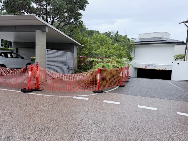 Site cordoned off following fence removal