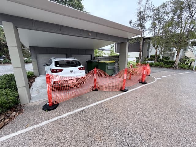 Bins temporarily relocated at start of works